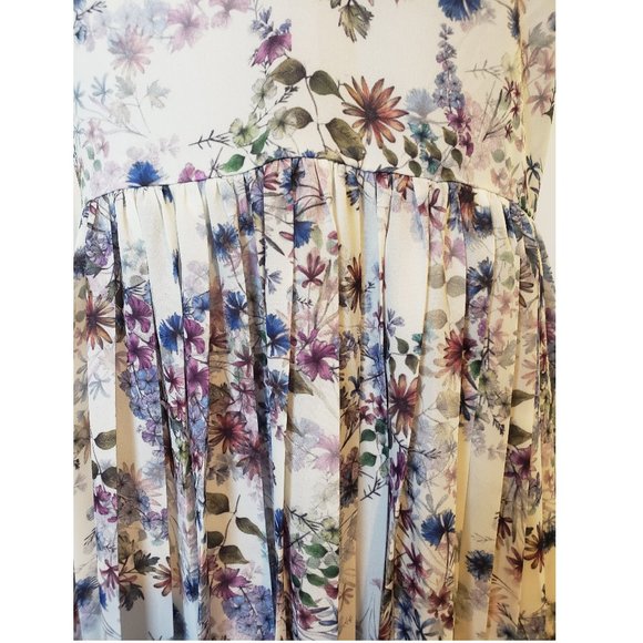 H&M Floral Pleated Midi Dress - Picture 7 of 9